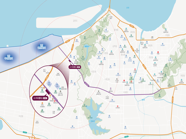 군산 아너팰리스 입지환경
